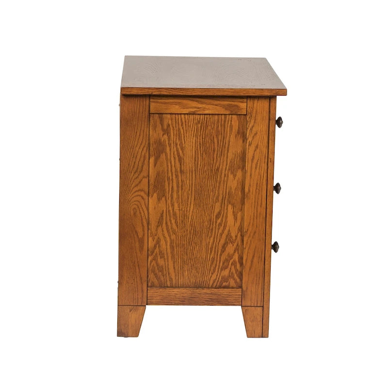 Grandpa's Cabin Rustic Bedroom Night Stand - Sandstone or Aged Oak