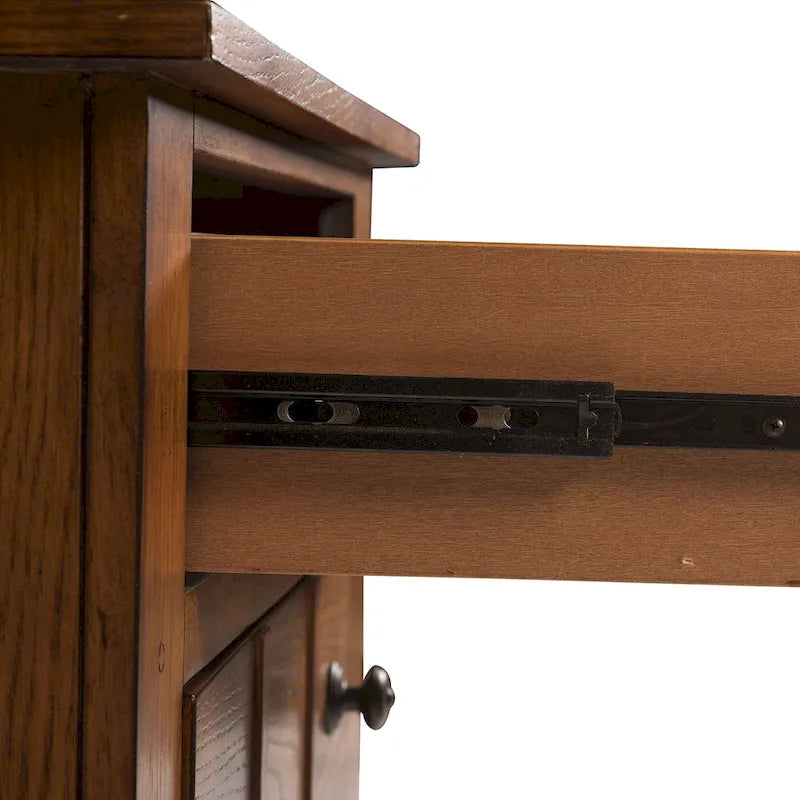 Grandpa's Cabin Rustic Bedroom Night Stand - Sandstone or Aged Oak