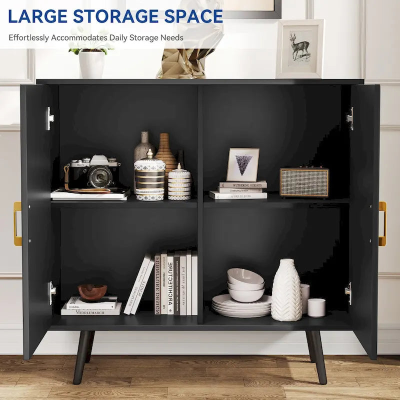 Moasis Modern Wooden 2-door Accent Cabinet