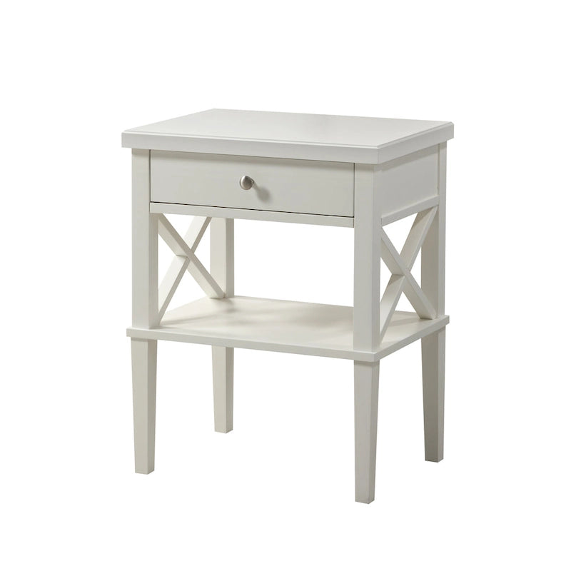 Copper Grove Castle Creek Wooden Nightstand with Lower Shelf