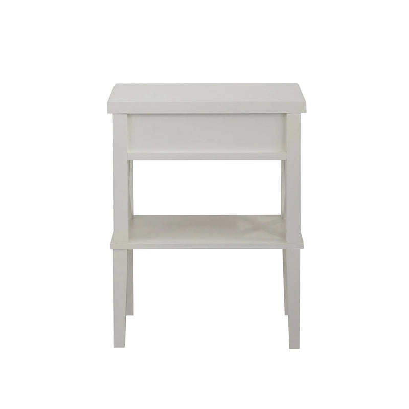 Copper Grove Castle Creek Wooden Nightstand with Lower Shelf