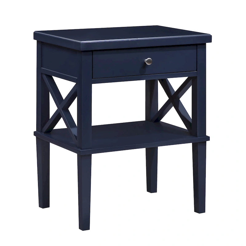 Copper Grove Castle Creek Wooden Nightstand with Lower Shelf