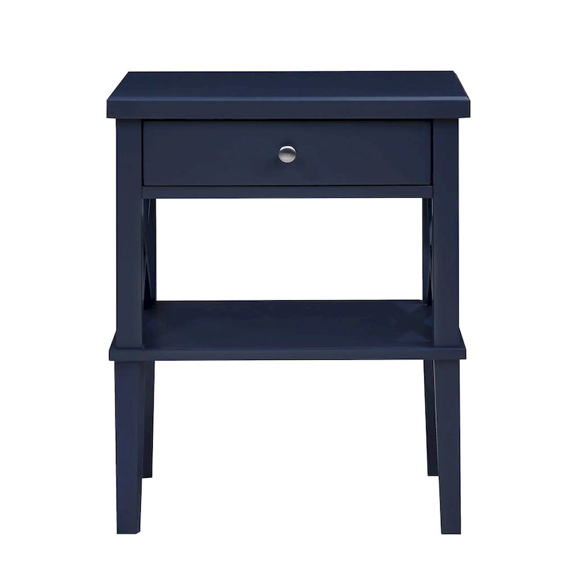 Copper Grove Castle Creek Wooden Nightstand with Lower Shelf