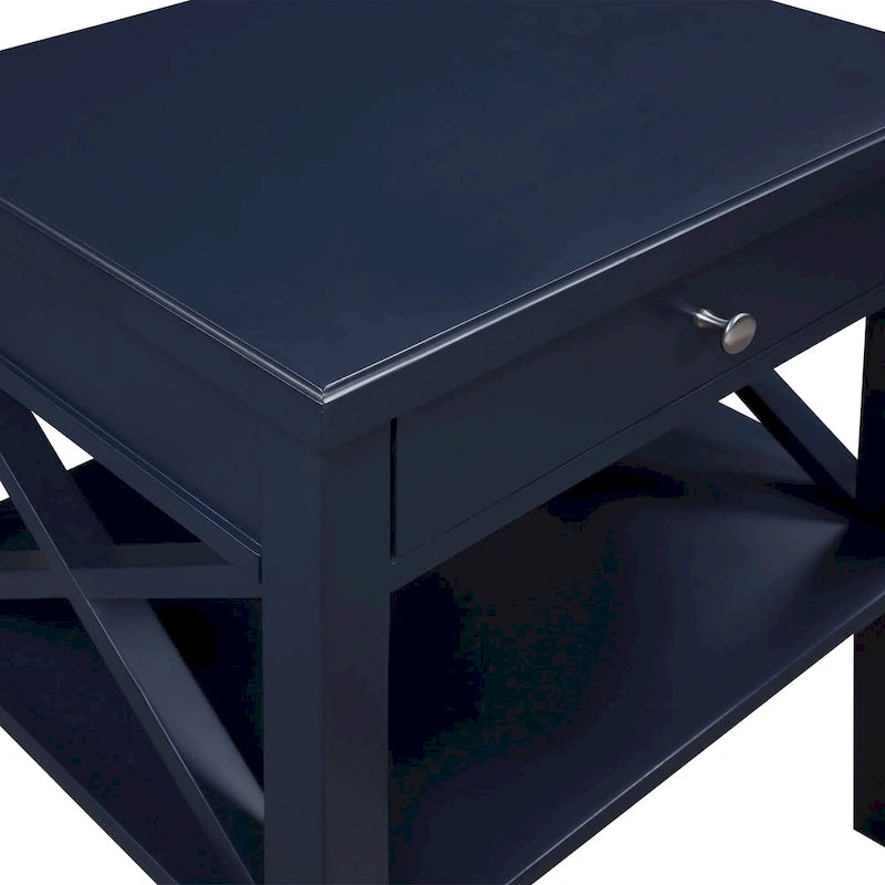 Copper Grove Castle Creek Wooden Nightstand with Lower Shelf