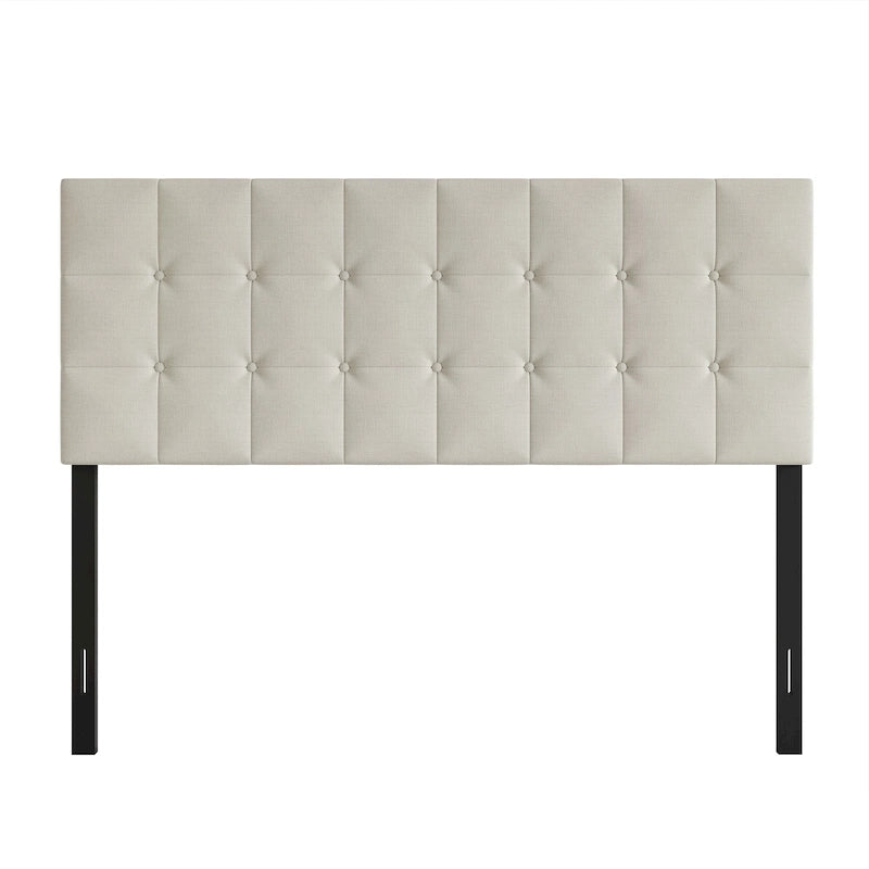 CraftPorch Classic Button-Tufted Rectangle Upholstered Headboard