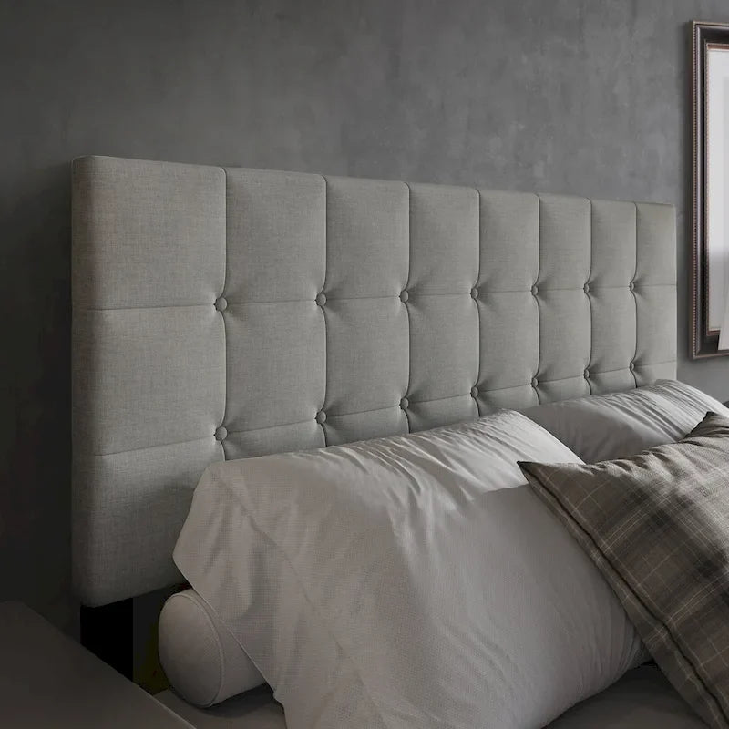 CraftPorch Classic Button-Tufted Rectangle Upholstered Headboard