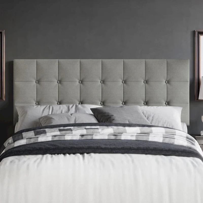 CraftPorch Classic Button-Tufted Rectangle Upholstered Headboard