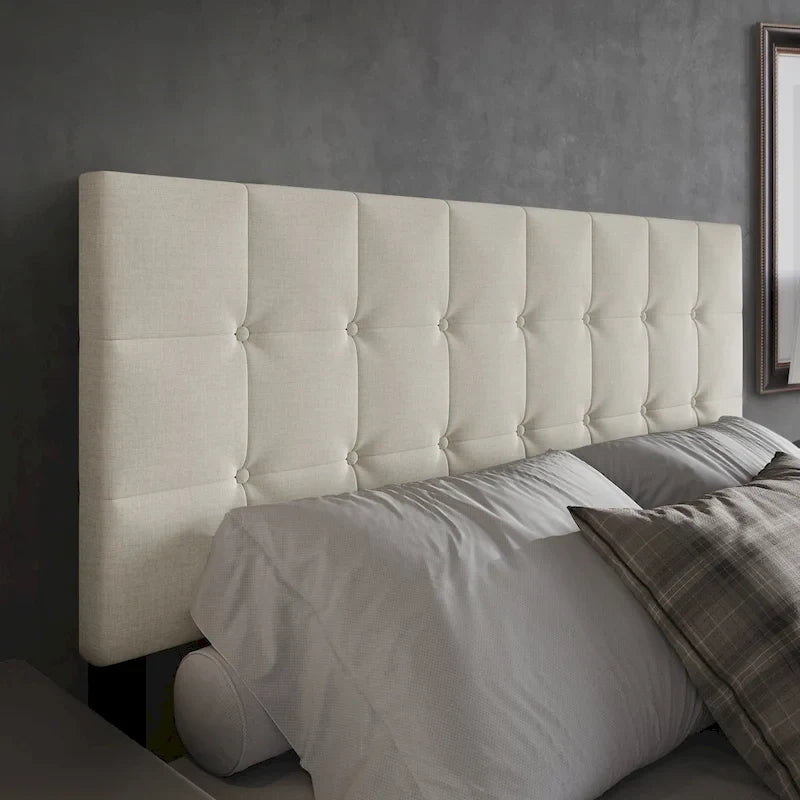 CraftPorch Classic Button-Tufted Rectangle Upholstered Headboard