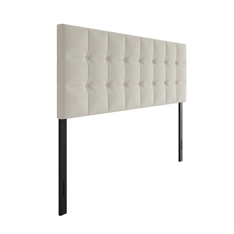 CraftPorch Classic Button-Tufted Rectangle Upholstered Headboard