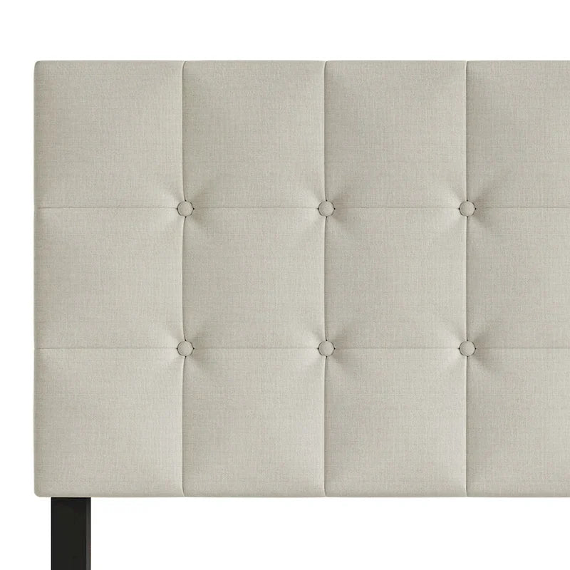 CraftPorch Classic Button-Tufted Rectangle Upholstered Headboard
