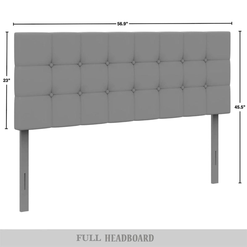 CraftPorch Classic Button-Tufted Rectangle Upholstered Headboard
