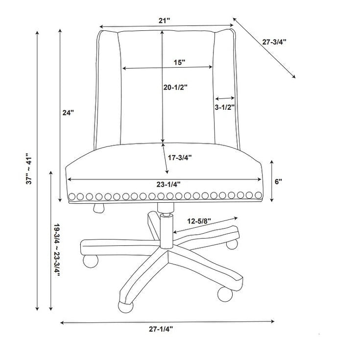 Linon Terence Swivel Office Chair