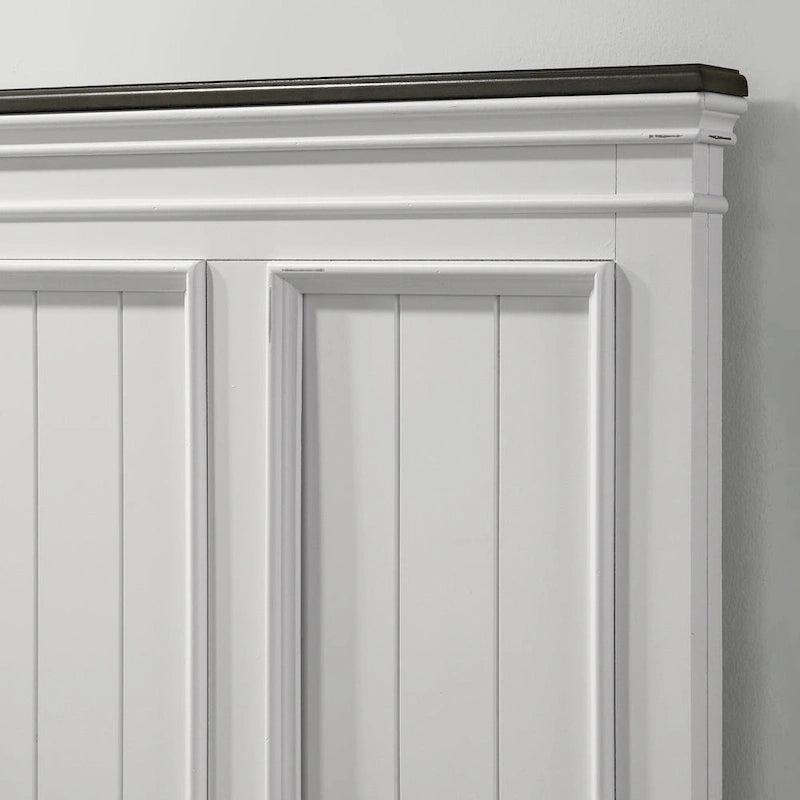 Roundhill Furniture Clelane Shiplap Wood Panel Bed