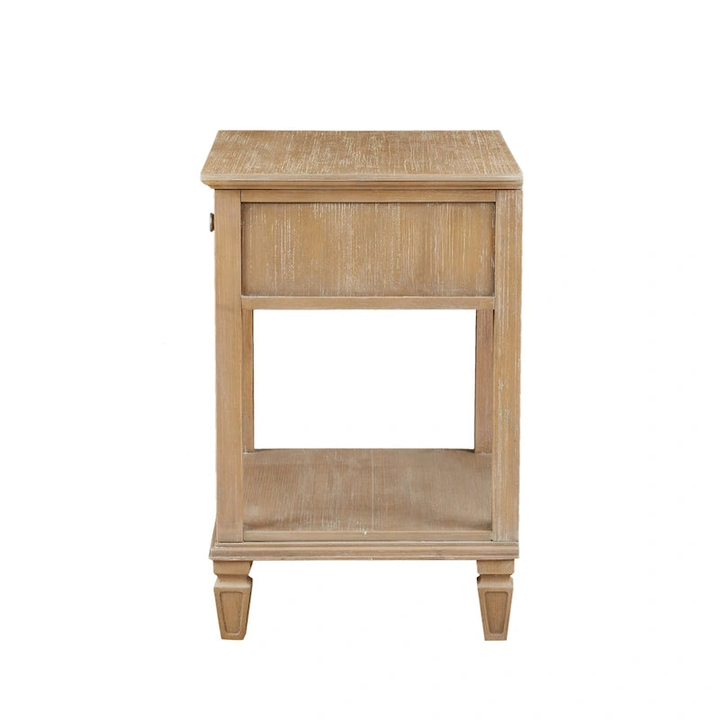 Madison Park Signature Victoria Light Natural Bedside Table