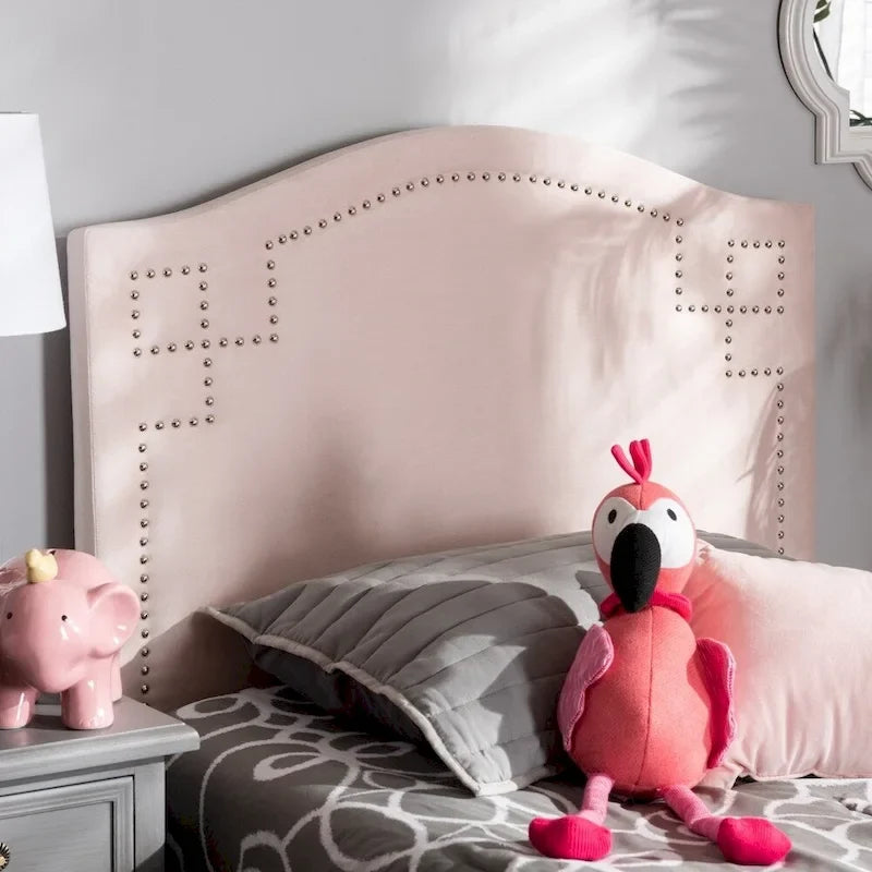 Copper Grove Oleshky Velvet Fabric Headboard