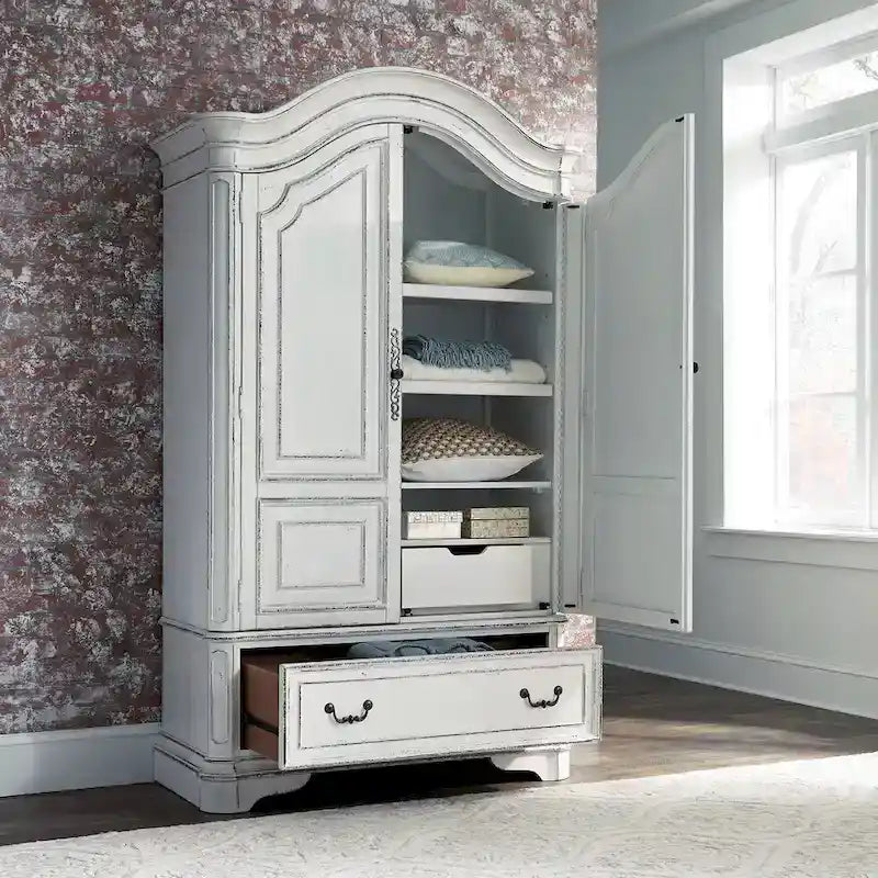 Magnolia Manor Antique White Armoire