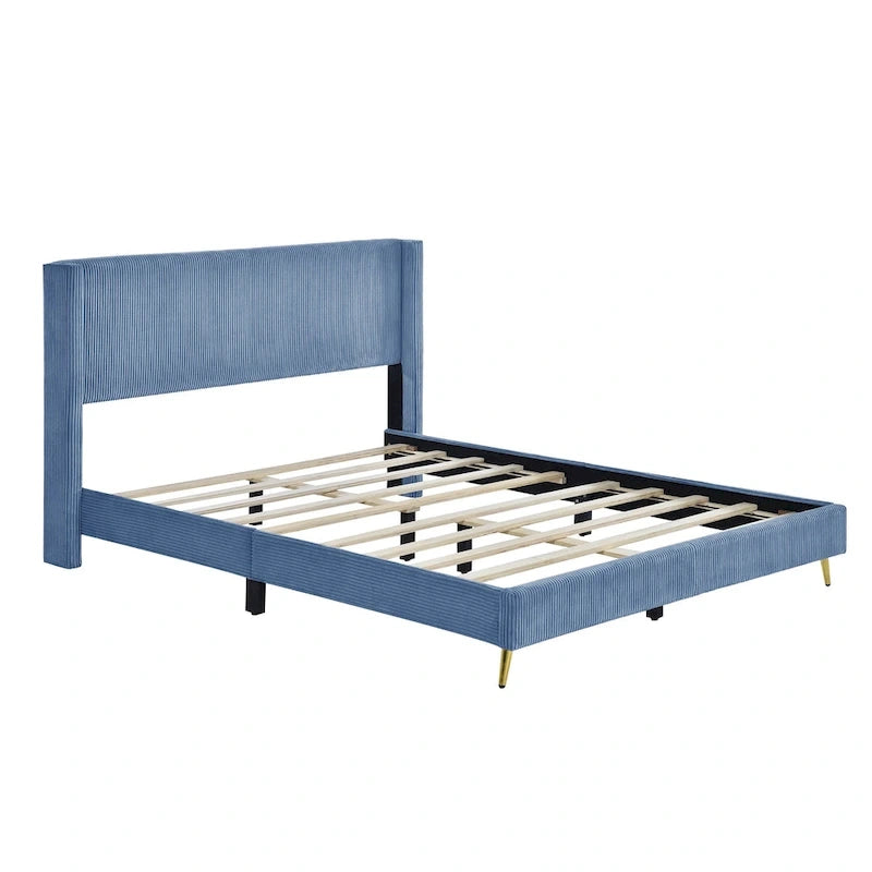 Queen Size Platform Bed with Metal Legs
