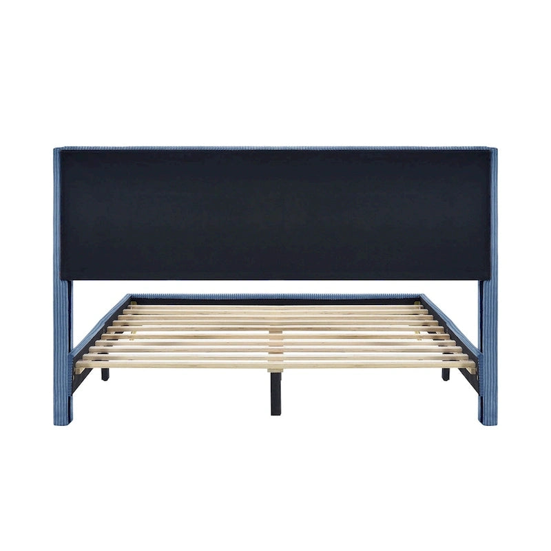 Queen Size Platform Bed with Metal Legs