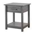 Salem 1-drawer and Shelf Wooden Nightstand