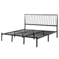 Bliss Metal Platform Bed with Curved Metal Headboard by iQ Modern