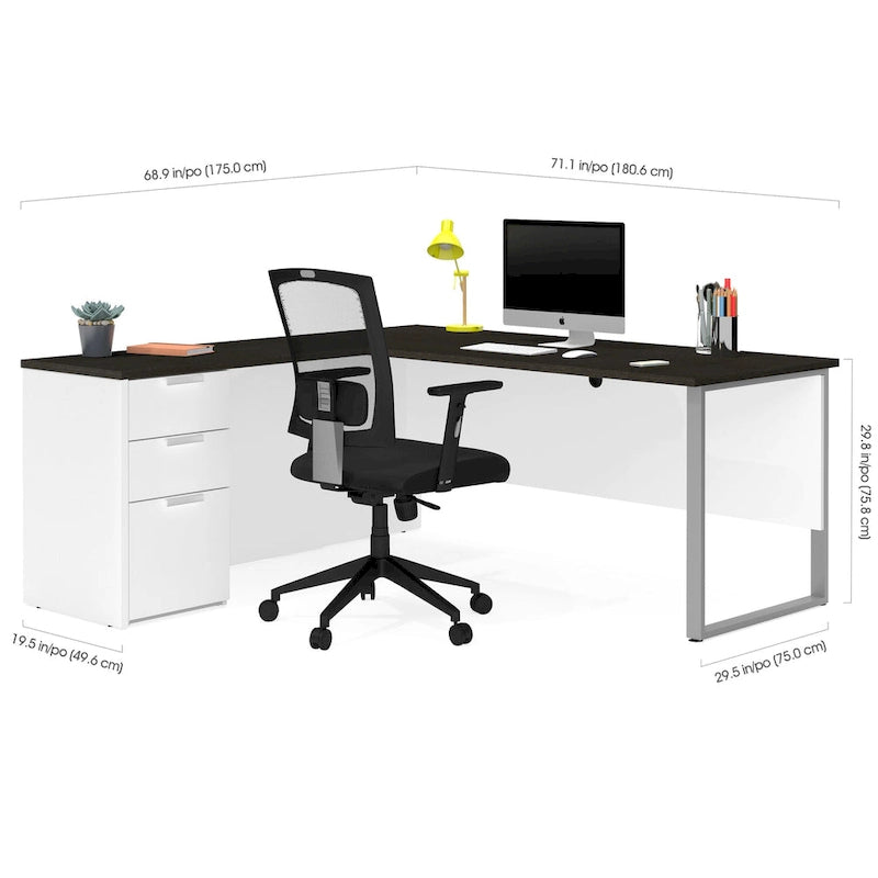 Bestar Pro-Concept Plus L-shaped Office Desk