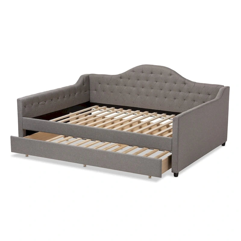 Eliza Contemporary Daybed with Pull-out Trundle by Baxton Studio