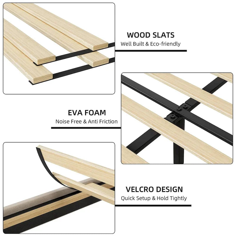 Upholstered Platform Bed Frame