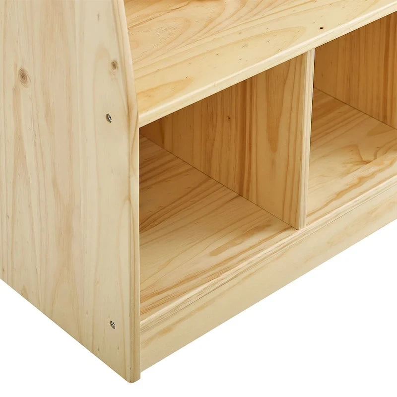 MUSHOMEINC 5-Section Classroom Coat Locker & Backpack Hanger, Daycare Cubby Coat Rack, Cubicle Coat Hanger, Mudroom Furniture