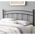 Tyler Arched Full Size Black Metal Headboard