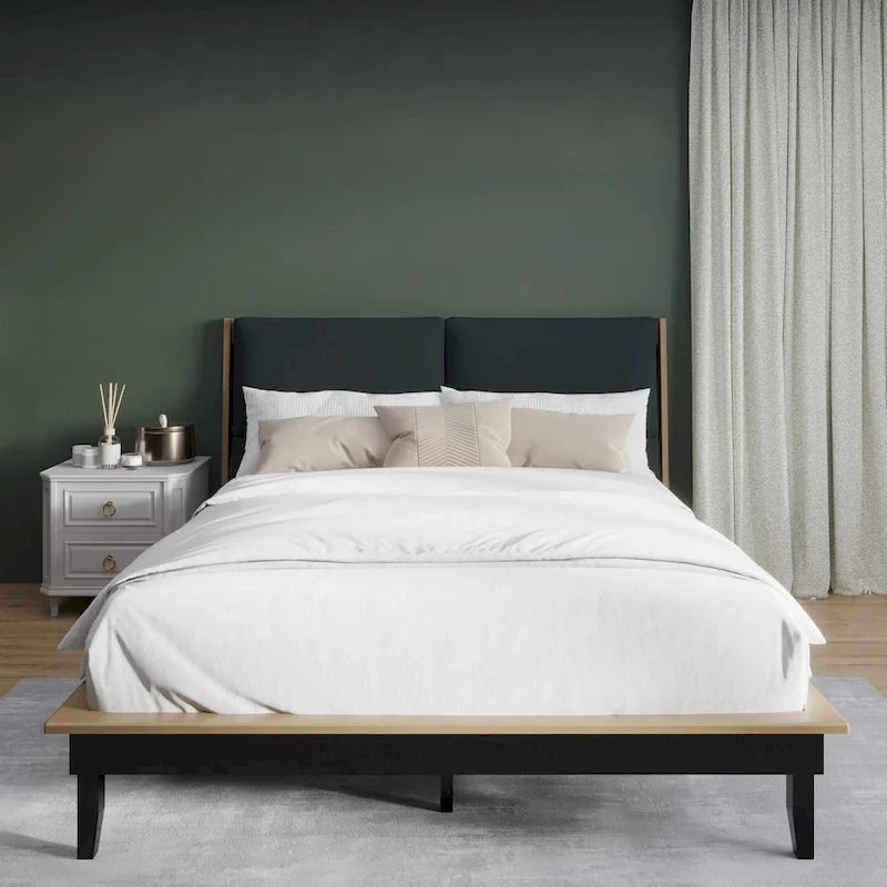 CraftPorch Mid-Century 3-pieces Wooden Bedroom Set