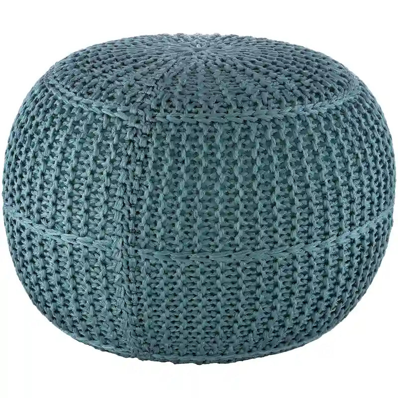 Artistic Weavers Cayson Indoor / Outdoor Knitted 20-inch Round Pouf