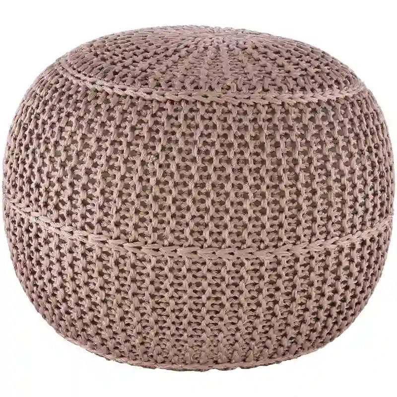 Artistic Weavers Cayson Indoor / Outdoor Knitted 20-inch Round Pouf