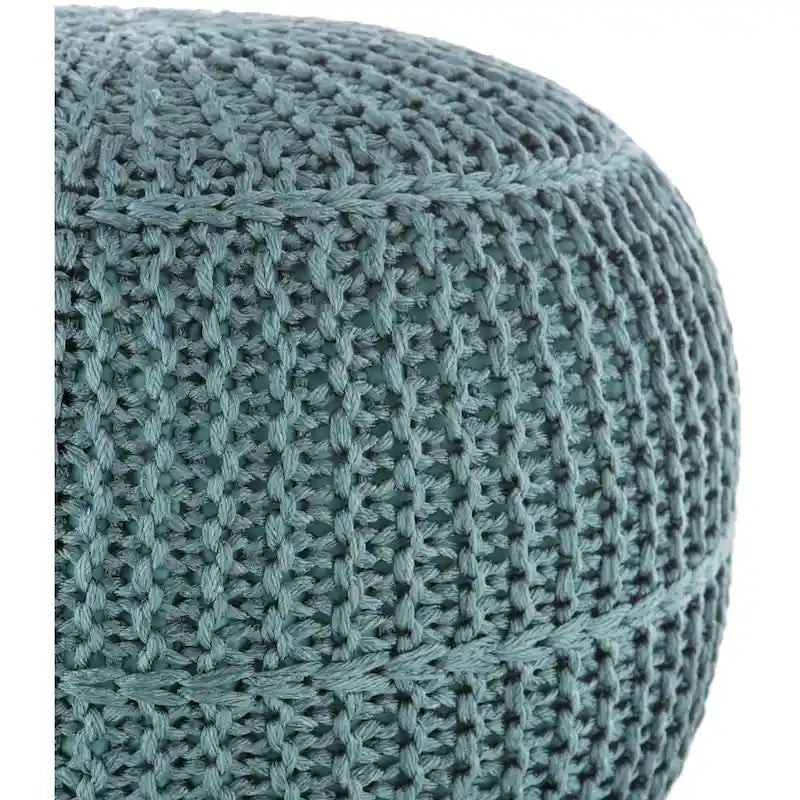 Artistic Weavers Cayson Indoor / Outdoor Knitted 20-inch Round Pouf