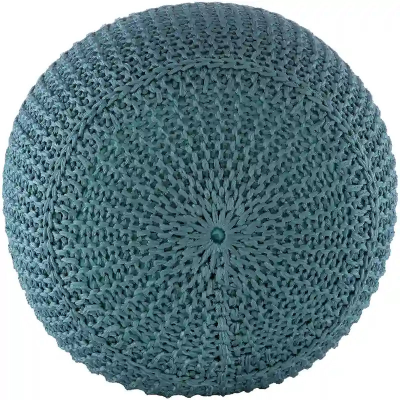 Artistic Weavers Cayson Indoor / Outdoor Knitted 20-inch Round Pouf