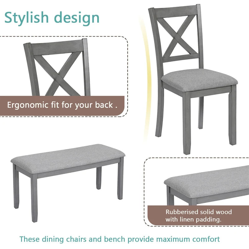 6 Piece Kitchen Dining Set