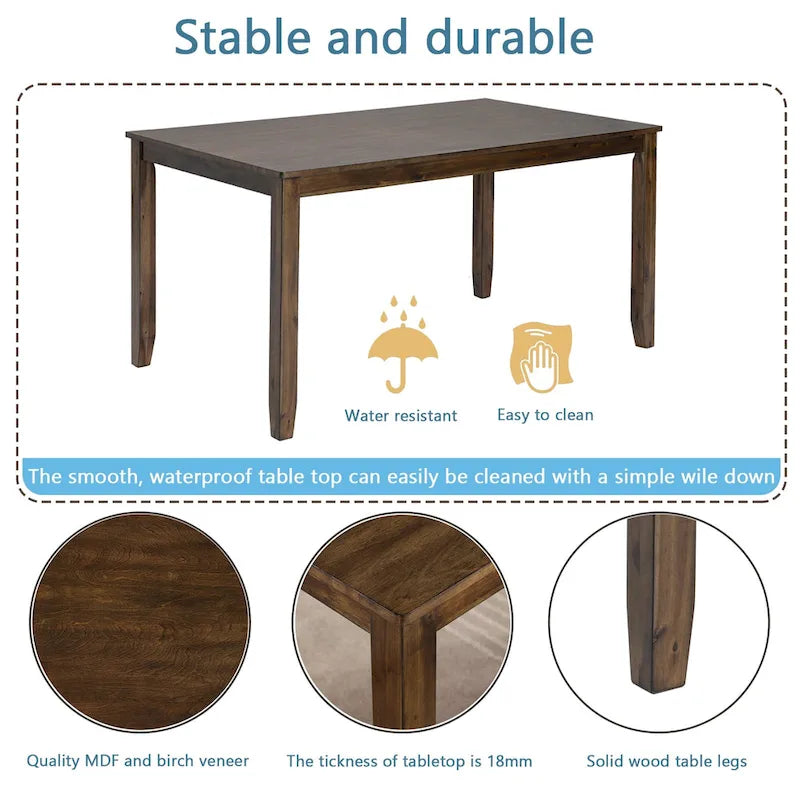 6 Piece Kitchen Dining Set