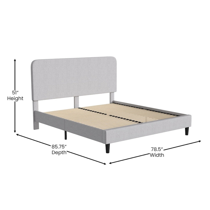 Upholstered Platform Bed with headboard