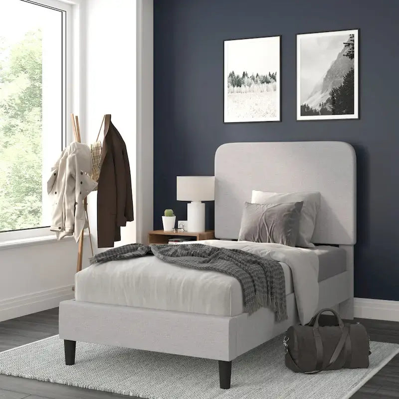 Upholstered Platform Bed with headboard