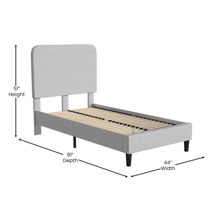 Upholstered Platform Bed with headboard