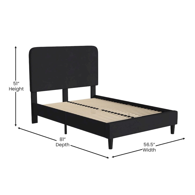 Upholstered Platform Bed with headboard