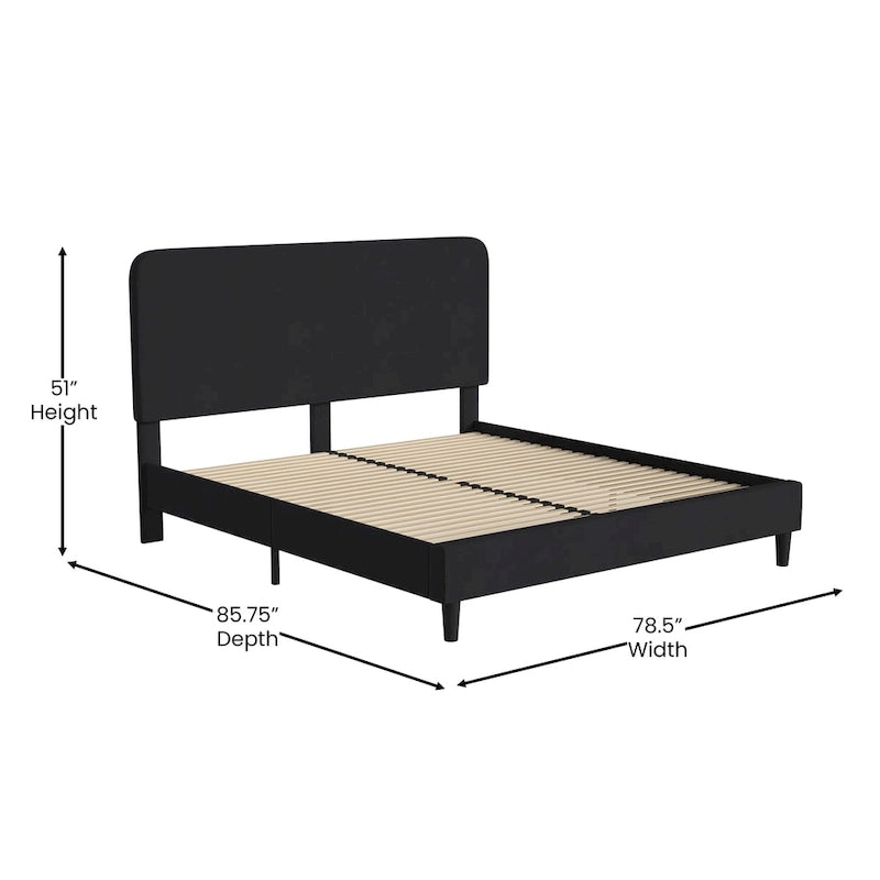 Upholstered Platform Bed with headboard