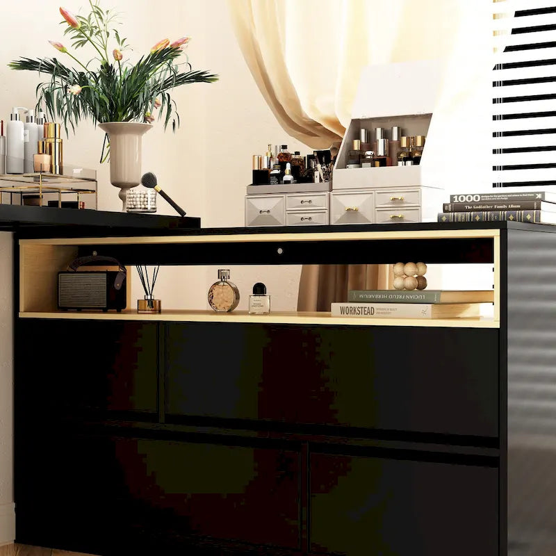 White Makeup Vanity Multi-Purpose Furniture Home Desk Corner Rotating