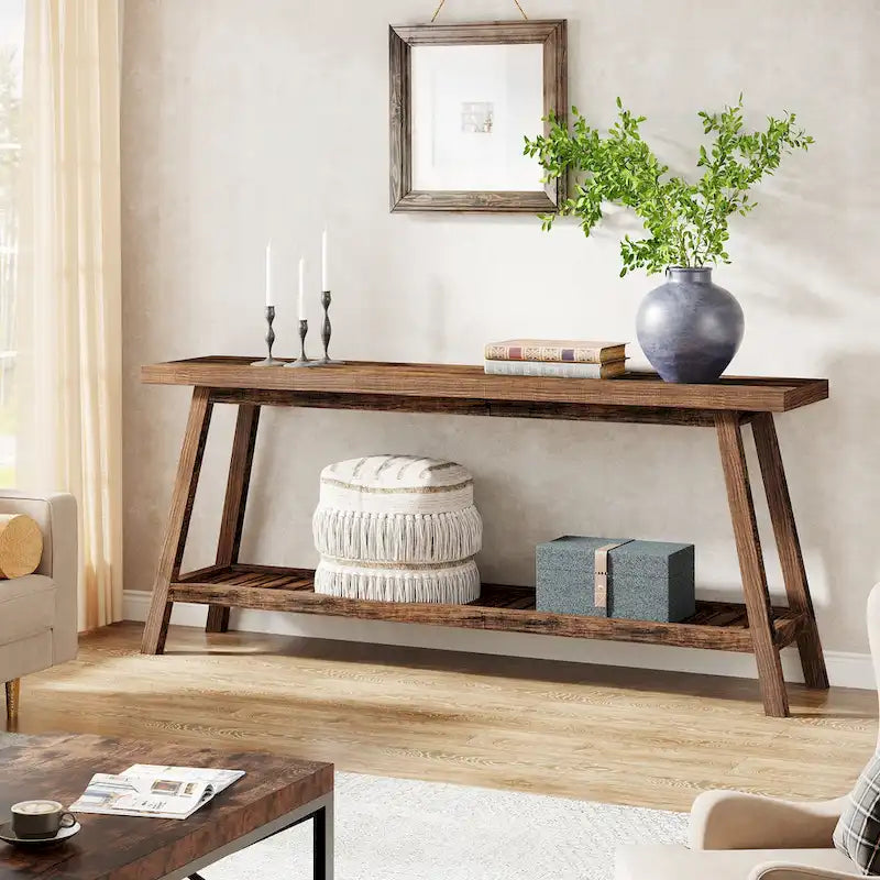 Farmhouse 70.9 Inches Console Entryway Table