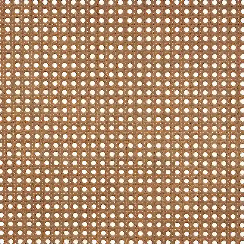 Leandra Classic and Traditional Ash Walnut Finished Wood Headboard with Rattan