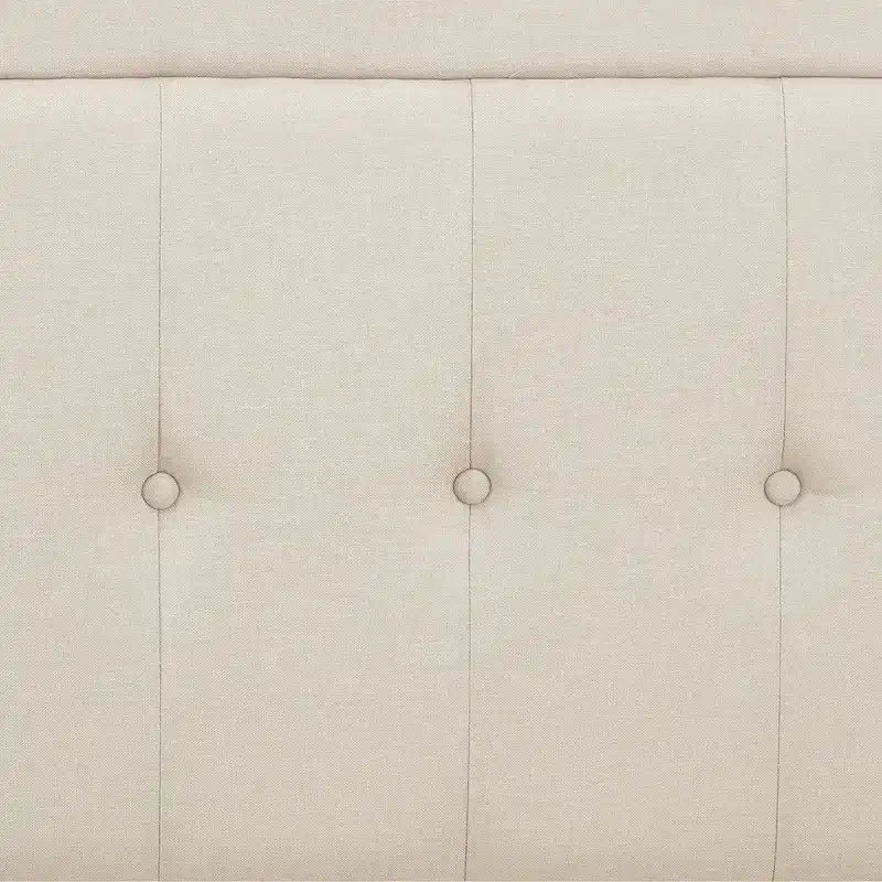 VECELO Upholstered Platform Bed frames with Adjustable Headboard