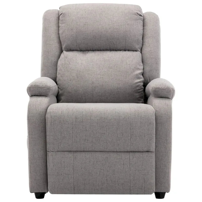 vidaXL Massage Chair Light Gray Fabric - 71 x 92 x 96 cm