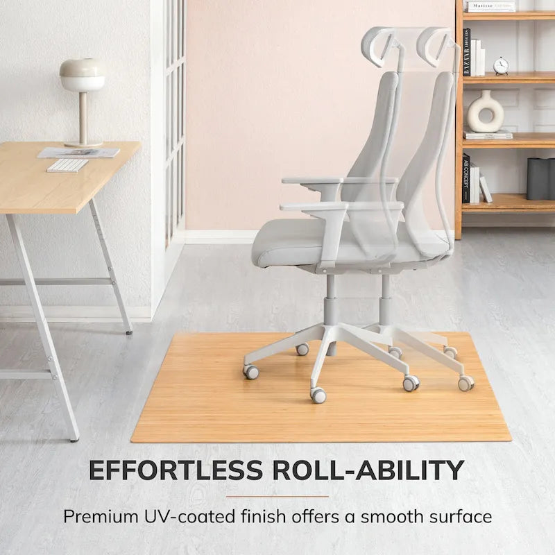 Jani Eco Bamboo Standard Rectangular 5 x 4 ft Chair Mat