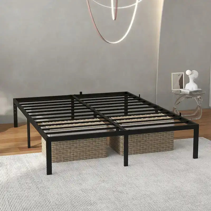 14 Inch Heavy Duty Metal Platform Bed Frame, No Box Spring Needed