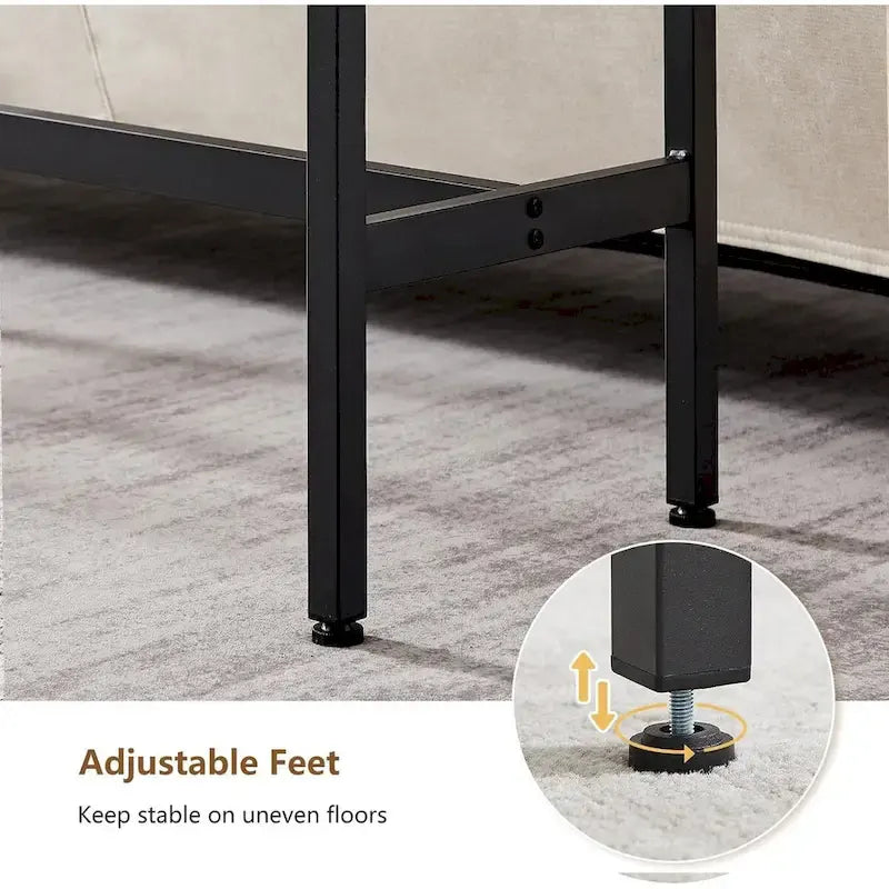 3 Pieces Bar Table and 2 Chairs Set, Industrial Style Bar Stools PU Upholstery Seat with Backrest