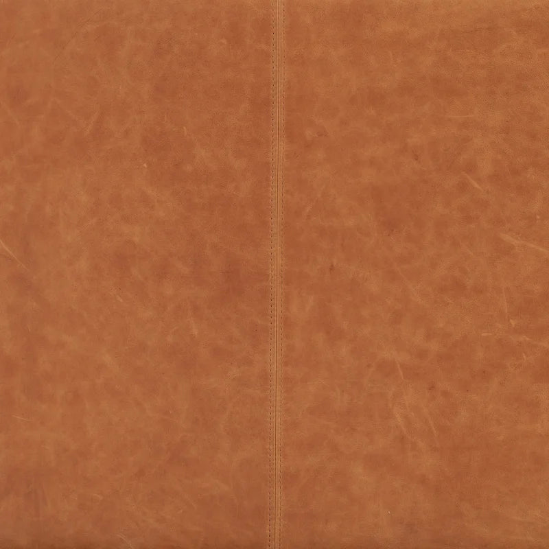 Poly & Bark Argan 93 Sofa in Cognac Tan - Full Grain Genuine Italian Leather